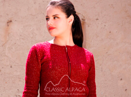 Ladies Alpaca Zip Cardigan Ladies Alpaca Zip Cardigan