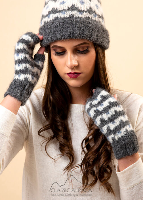 Utah Brushed Alpaca Fingerless Gloves Utah Brushed Alpaca Fingerless Gloves