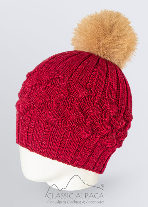 Priscilla Alpaca Fur Pompom Hat Priscilla Alpaca Fur Pompom Hat