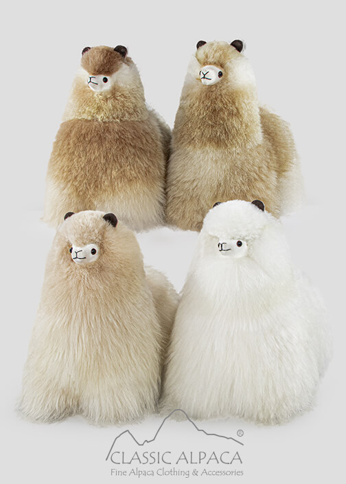 Baby Alpaca Fluffy Fur - Standing Alpaca 10 Inches Baby Alpaca Fluffy Fur - Standing Alpaca 10 Inches