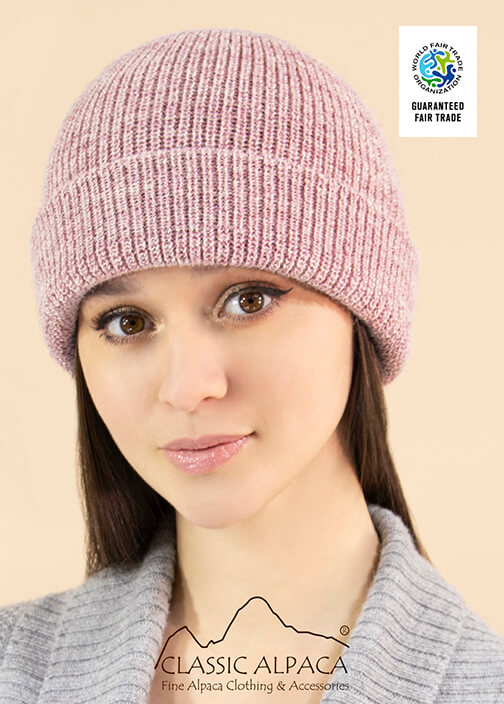 Women's Double Knit English Alpaca Hat