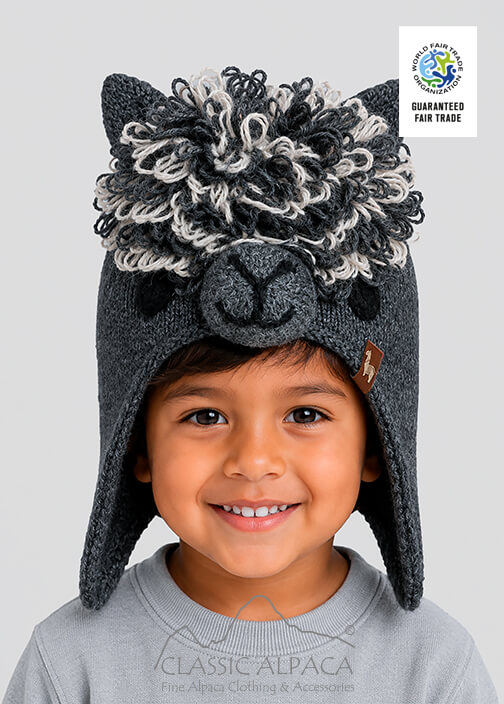 Alpaca Kids - Alpaca Hat with Ear Flaps