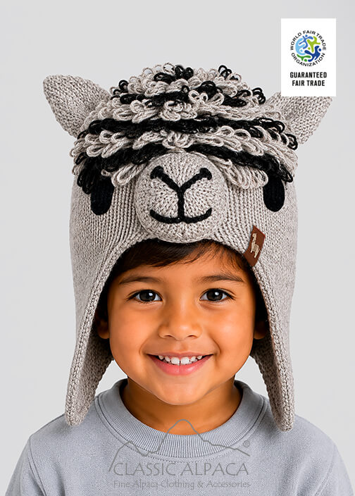 Alpaca Kids - Alpaca Hat with Ear Flaps