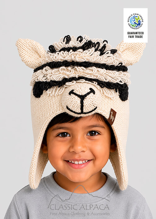 Alpaca Kids - Alpaca Hat with Ear Flaps