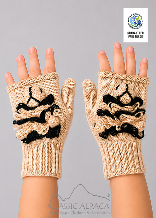 Alpaca Kids - Alpaca Fingerless Gloves