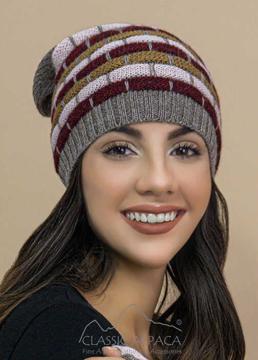 Justin Striped Alpaca Hat