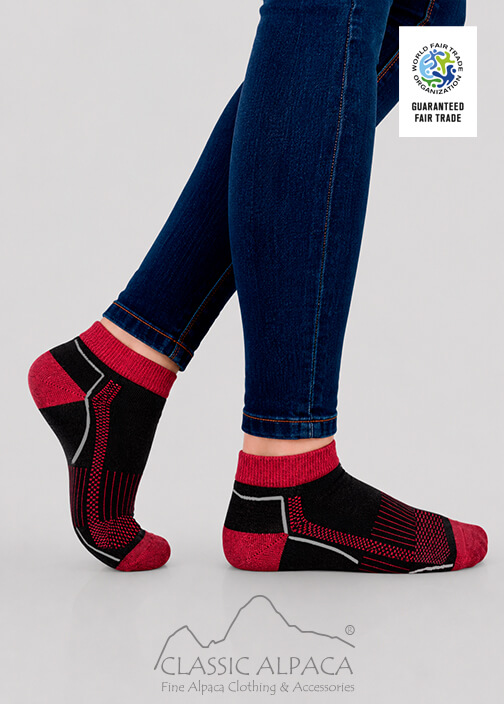 Premium Alpaca Unisex Shorty Athletic Socks