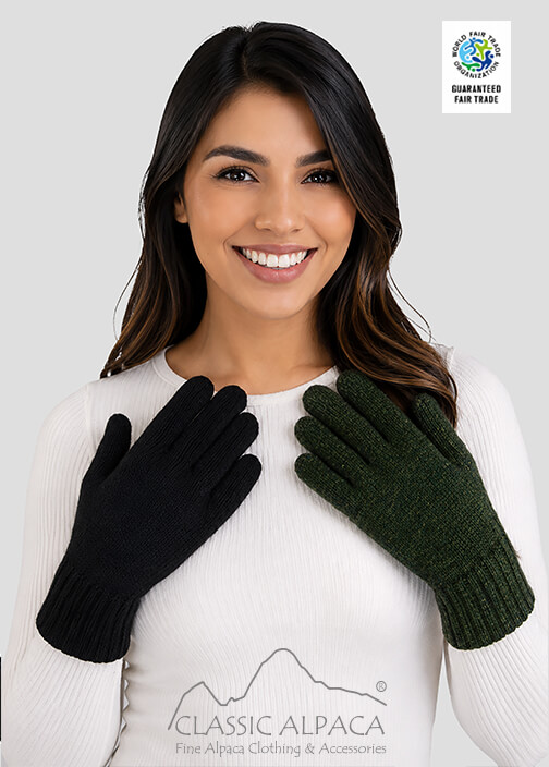 Reversible Alpaca Gloves Heavy Weight