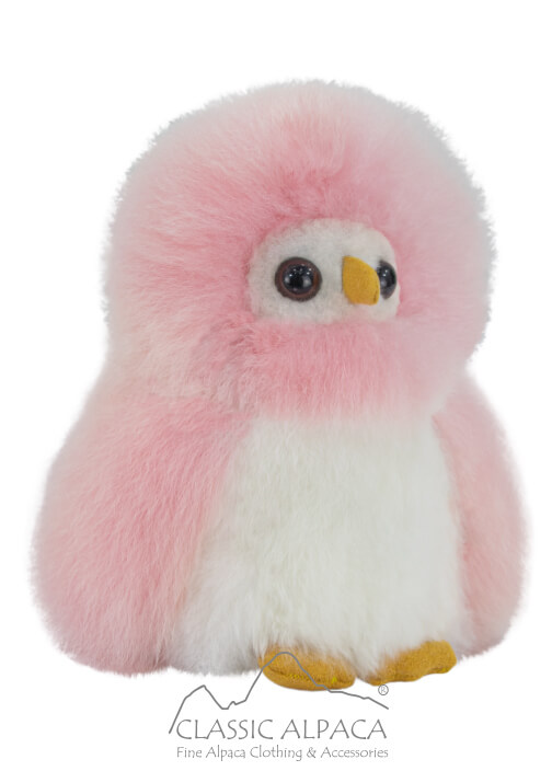 Baby Alpaca Fur - Owl Ornament 9 inches