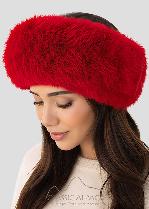 PREMIUM Baby Alpaca Fur Elegant Headband