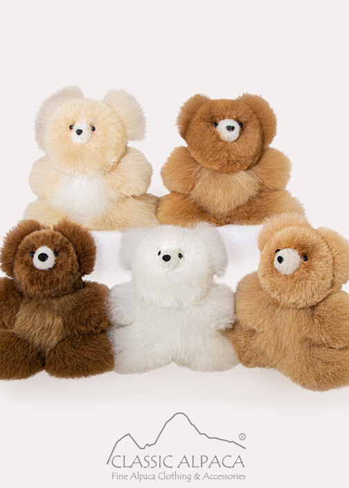 Baby Alpaca Fur-Teddy Bear 7.5 inches