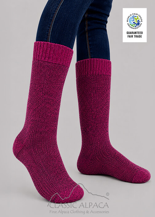 Premium Alpaca Heavy Boot Socks – wholesale alpaca boot socks for cold weather and rugged use.