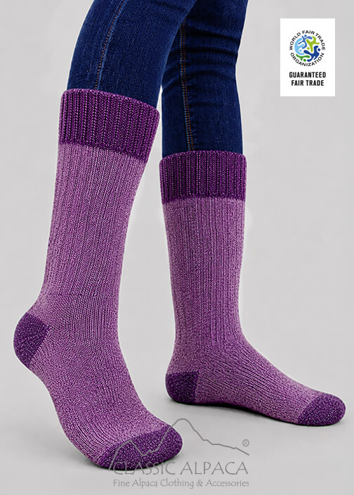 Premium Alpaca Heavy Boot Socks – wholesale alpaca boot socks for cold weather and rugged use.