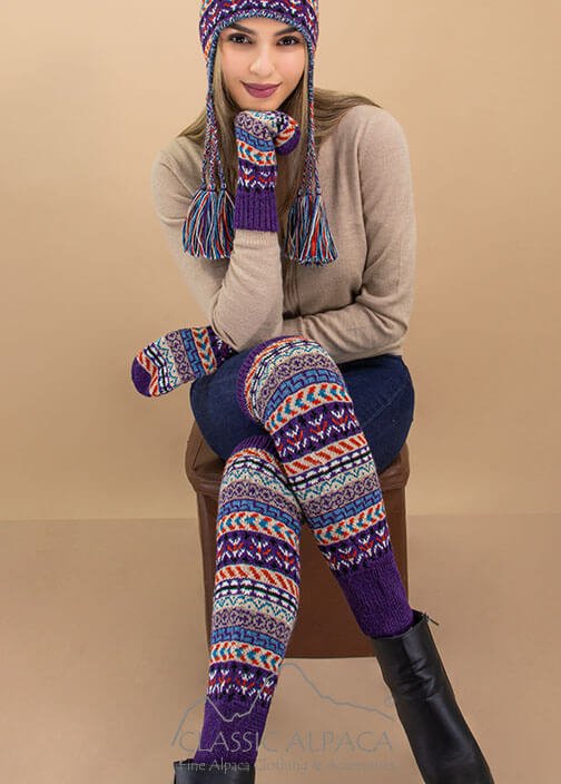 Wholesale Leg Warmer Ilave Alpaca leg Warmer