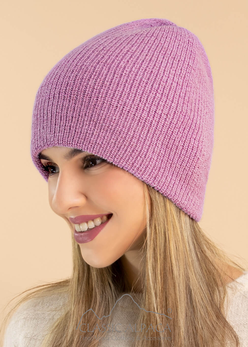 Wholesale Hats Women's Double Knit English Alpaca Hat