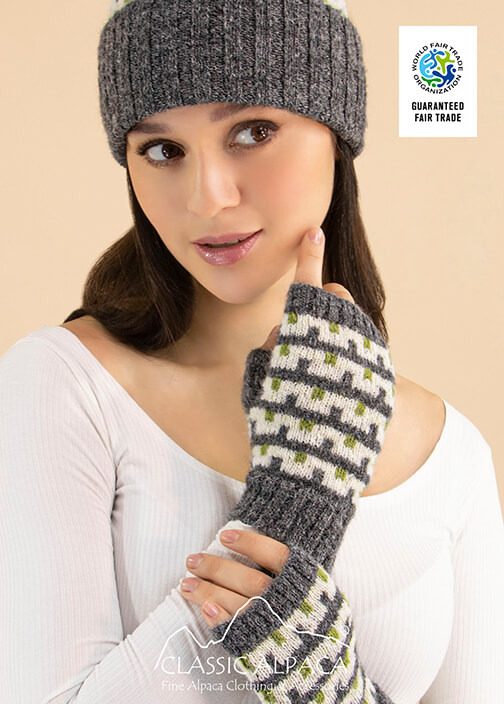 Utah Brushed Alpaca Fingerless Gloves