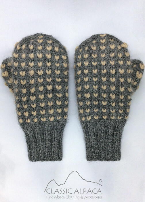 Alpaca Thrummed Mittens