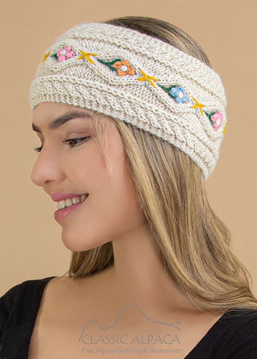 Florencia Lace Alpaca Headband