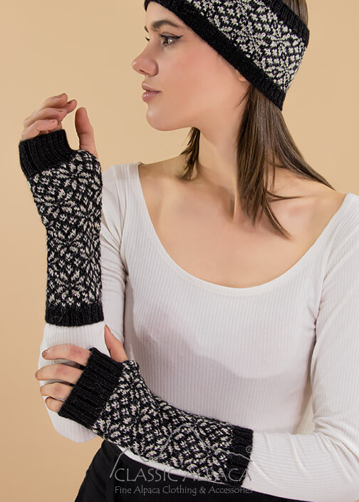 Veruska Nordic Alpaca Fingerless Gloves