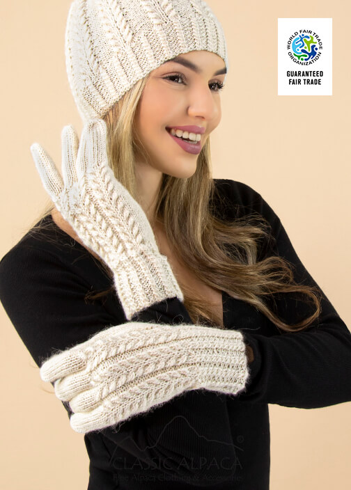 alpaca gloves for women