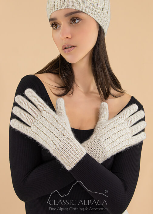 Aubrey Alpaca Knit Gloves