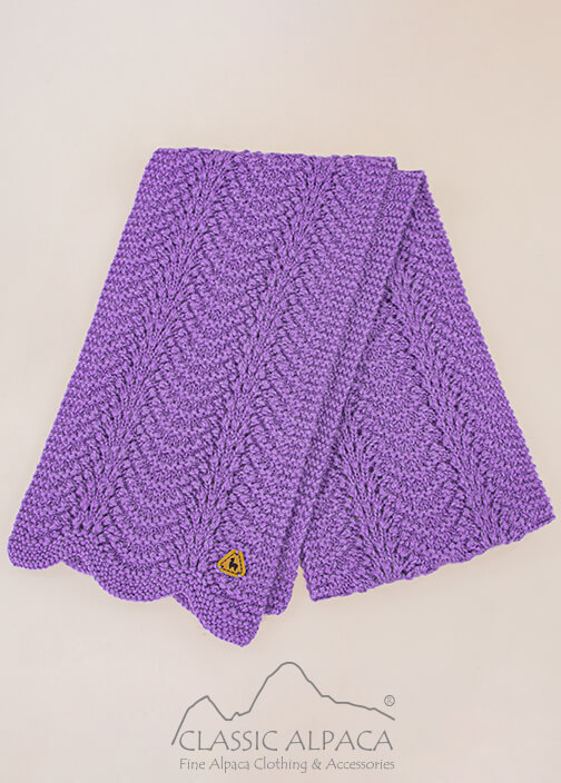 Scallop Lace Alpaca Scarf