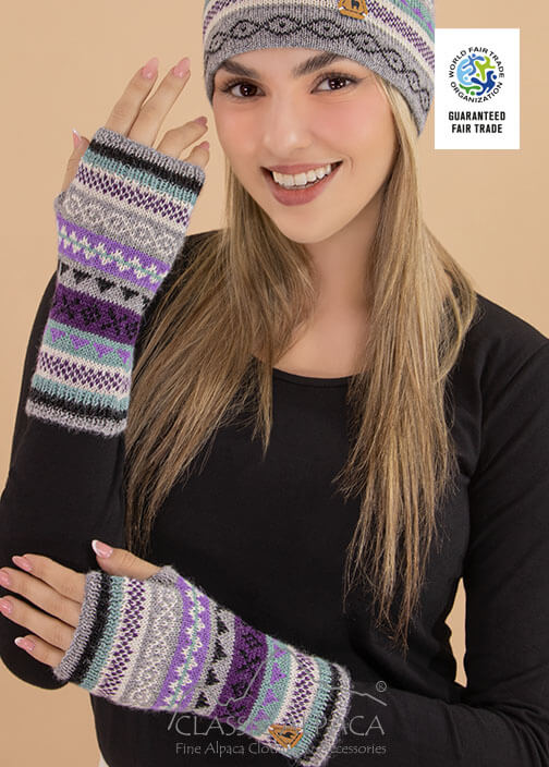Multicolored Juliaca Fingerless Gloves
