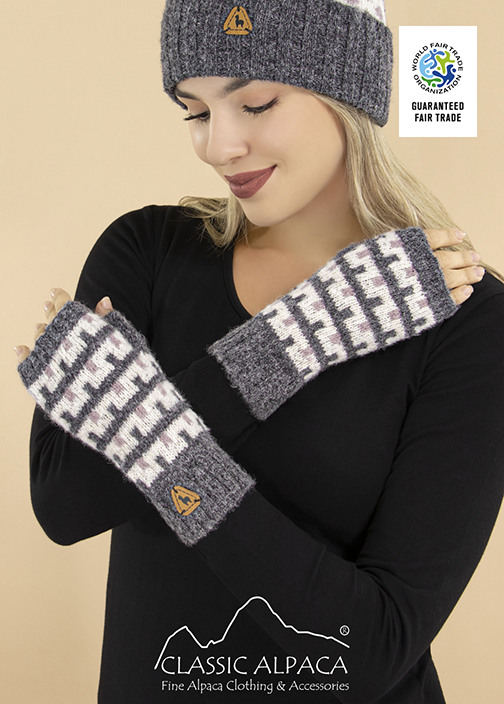 Utah Brushed Alpaca Fingerless Gloves