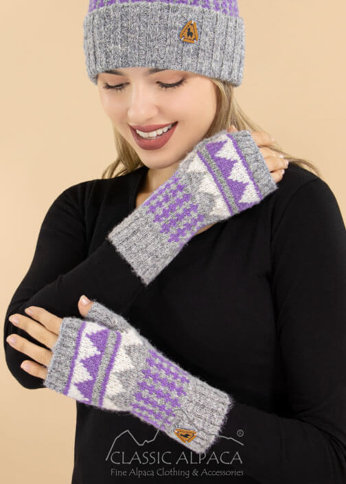 Colette Brushed Alpaca Fingerless Gloves