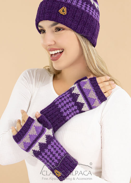 Colette Brushed Alpaca Fingerless Gloves