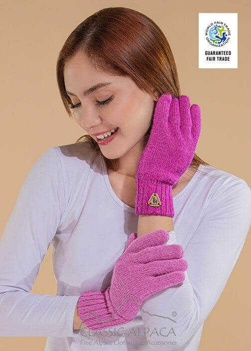 Reversible Alpaca Gloves Heavy Weight