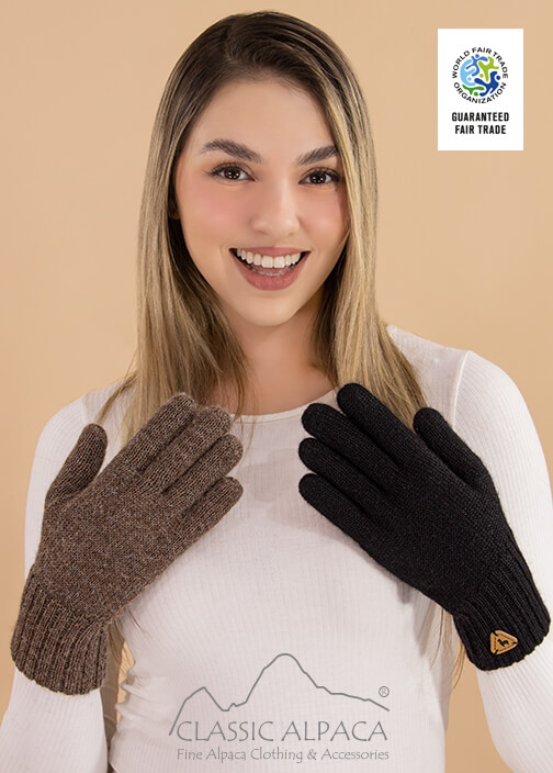 Reversible Alpaca Gloves Heavy Weight
