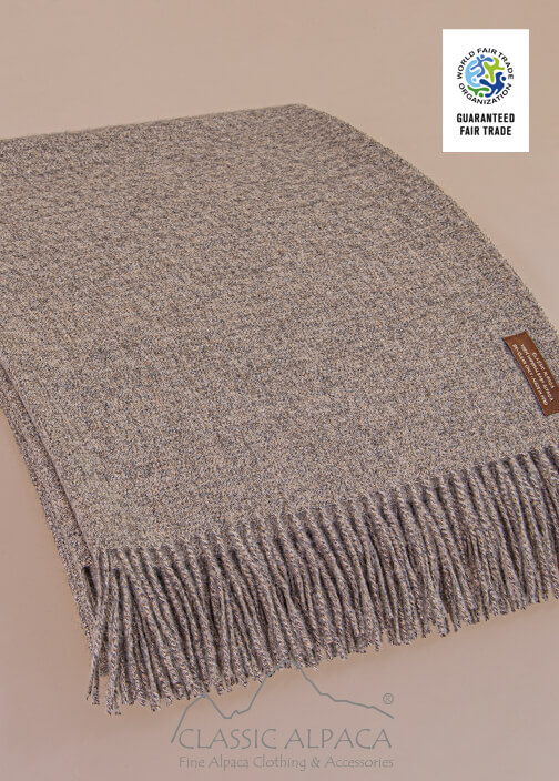 Woven & Brushed Imperial Royal Alpaca Throw