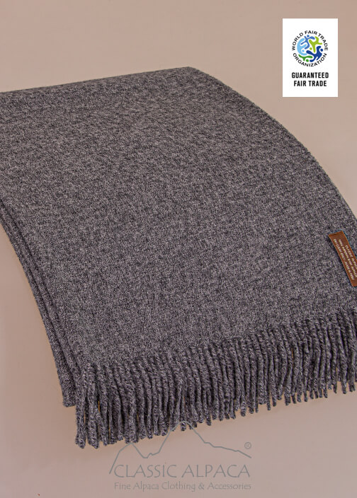 Woven & Brushed Imperial Royal Alpaca Throw