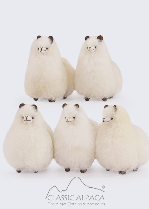Alpaca Fur-Standing Alpaca 5 inches