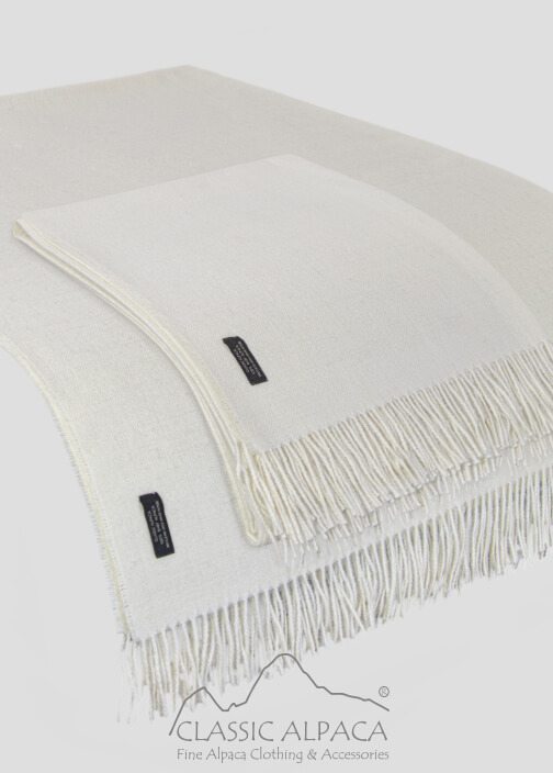 Woven & Brushed Baby Alpaca Throw