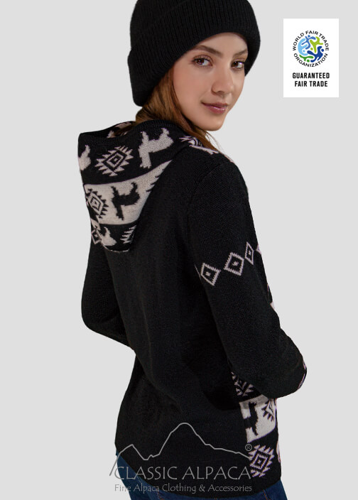 Native Alpaca Hoddie Zip Jacket