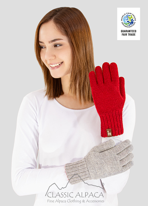 Reversible Alpaca Gloves Heavy Weight