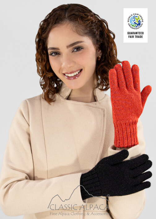 Reversible Alpaca Gloves Heavy Weight