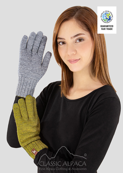 Reversible Alpaca Gloves Heavy Weight