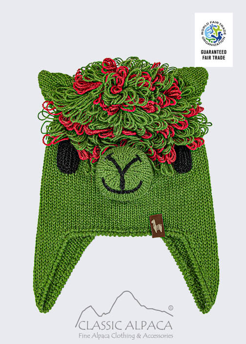 Wholesale Funny Chullos: Alpaca Kids - Alpaca Hat with Ear Flaps