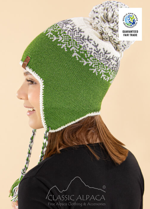 Norway Ski Hat with Ear Flaps - Fleece Lining
