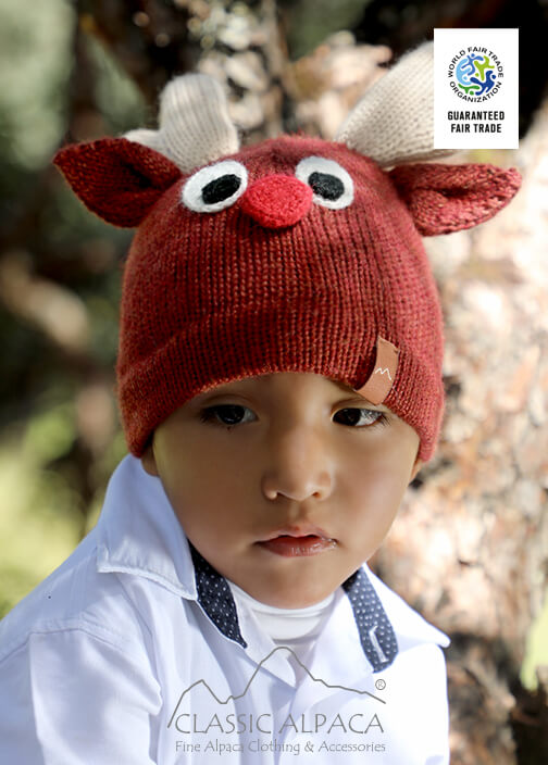 Alpaca Kids - Reindeer Alpaca Hat