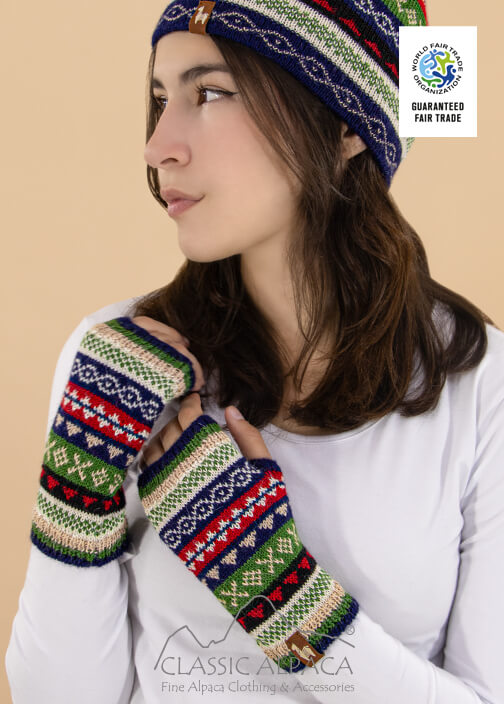 Multicolored Juliaca Fingerless Gloves