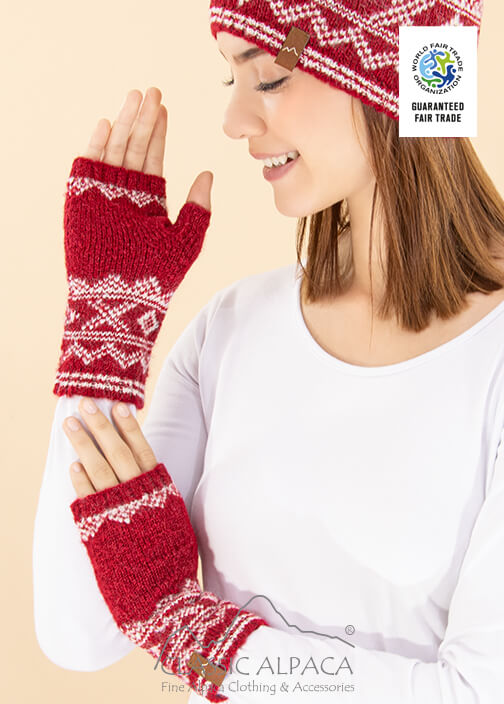 Anna Brushed Alpaca Fingerless Gloves