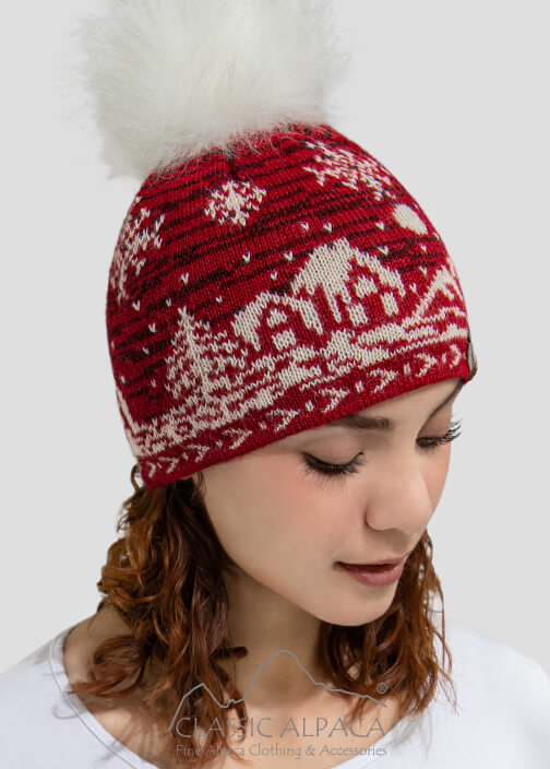 Meadow Snow Alpaca Hat