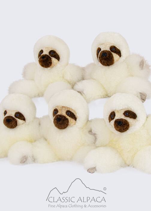 Baby Alpaca Fur - Sloth Ornament 15 inches
