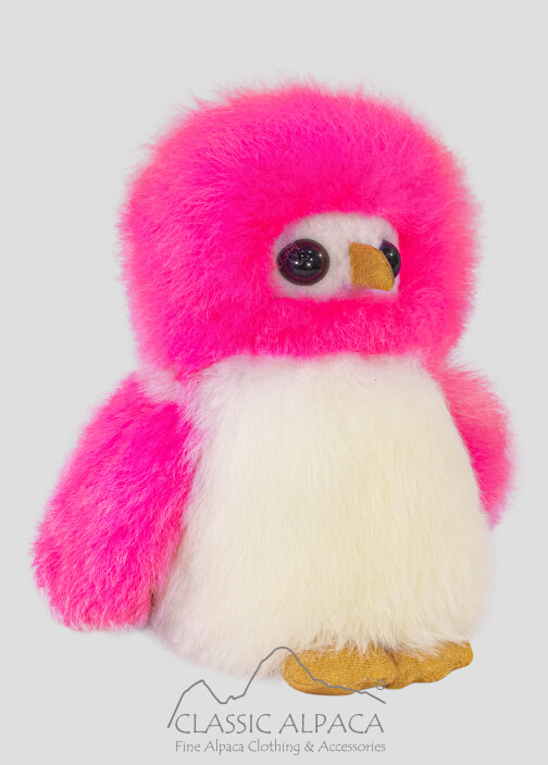 Baby Alpaca Fur - Owl Ornament 9 inches