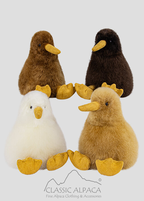 Baby Alpaca Fur - Kiwi Bird 7 Inches
