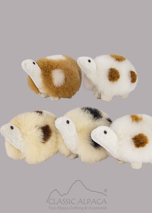 Baby Alpaca Fur - Tortoise Ornament 5 Inches